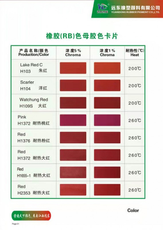EVA色母粒色卡片